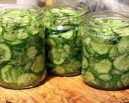 Нарезанные огурцы на зиму