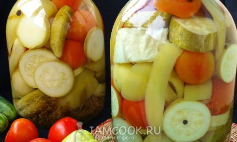 Рецепт овощное ассорти на зиму