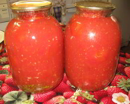 Помидоры в собственном соку на зиму