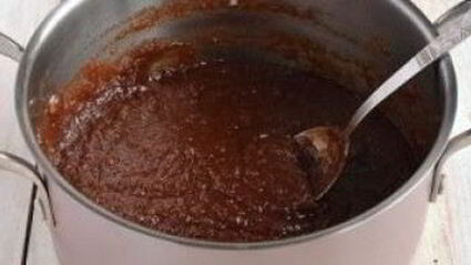 шоколадное яблочное пюре на зиму