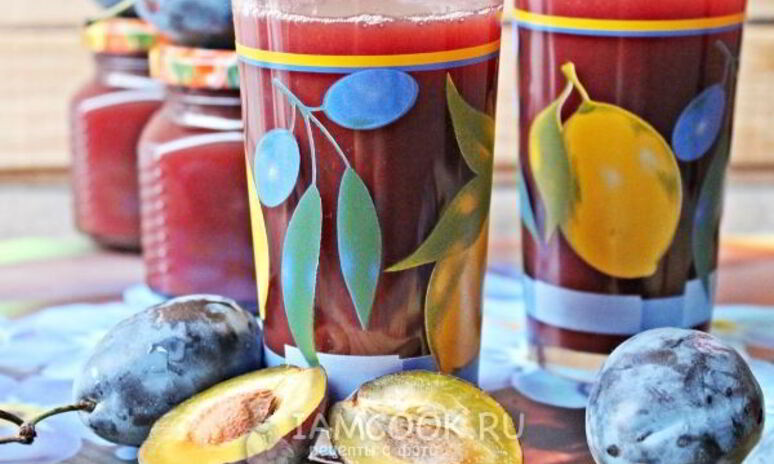 Рецепт сок из сливы на зиму через соковыжималку