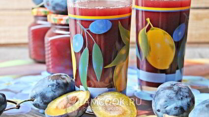 сок из сливы на зиму через соковыжималку