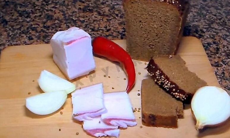 Рецепт сало в рассоле с чесноком