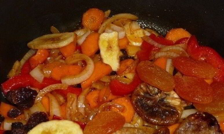 Рецепт тушеные сухофрукты