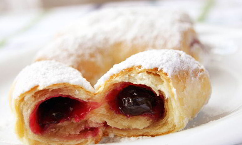 Рецепт кифлики с вареньем