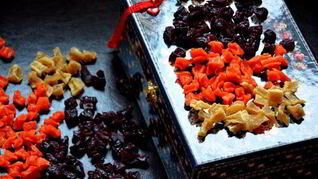 Цукаты из свеклы, моркови и имбирем