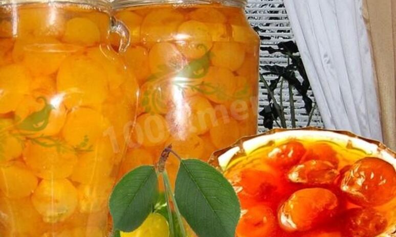 Рецепт варенье из белой черешни