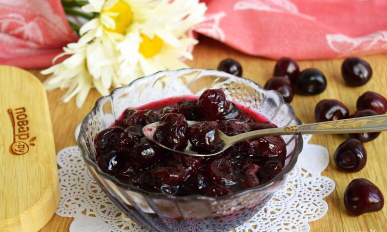Рецепт варенье из черешни без косточек пятиминутка