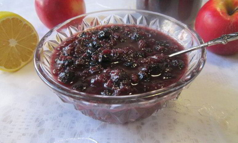 Рецепт варенье из черноплодной рябины с орехами, яблоками и лимоном