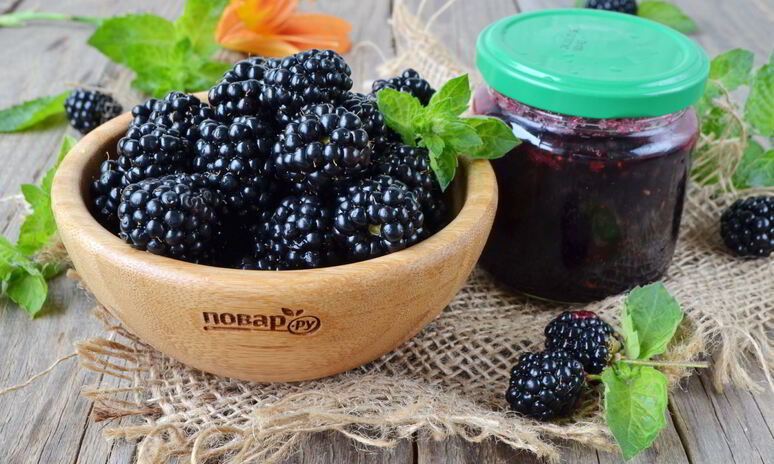 Рецепт варенье из ежевики без варки