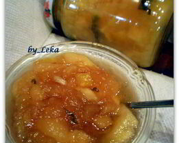 Варенье из кабачка и яблок с лимоном и мятой