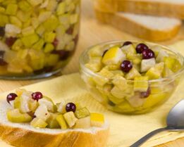 Варенье из кабачков, лимона и клюквы