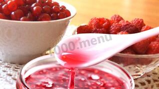 Варенье из малины и красной смородины