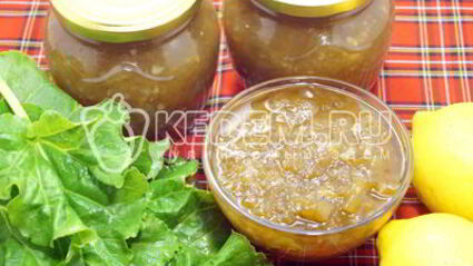 варенье из ревеня с лимоном