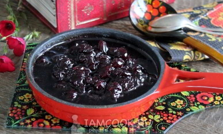 Рецепт варенье из замороженной вишни на сковороде