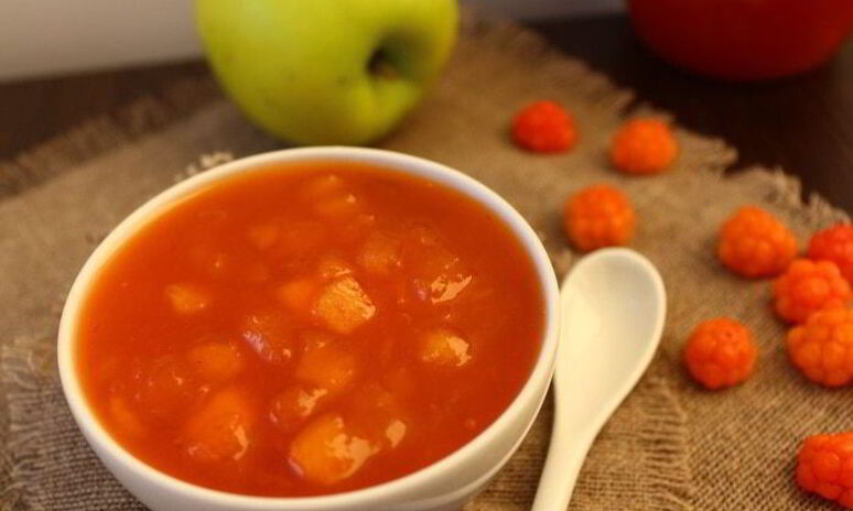 Рецепт яблочно-морошковый конфитюр с мартини