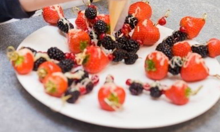 Рецепт ягоды в белом шоколаде