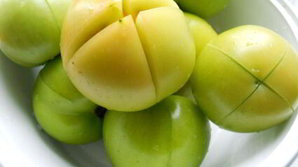 зеленые помидоры квашеные