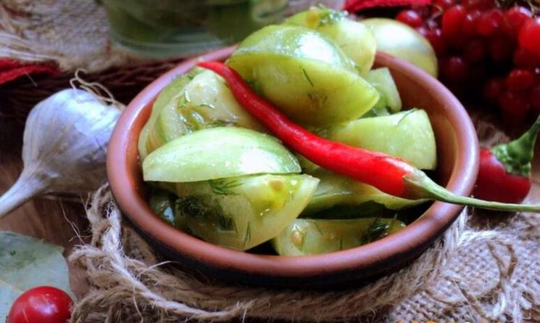 Рецепт зеленые помидоры на зиму