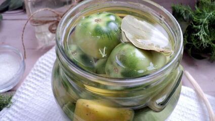 зеленые помидоры на зиму