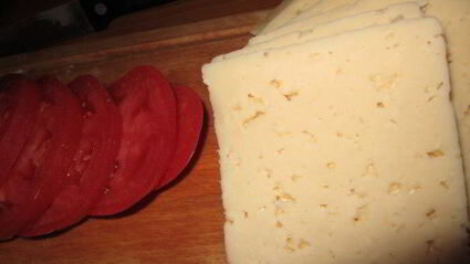 баклажанно-помидорные башенки