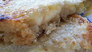 Бутерброд крок-мсье с бананом