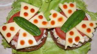 Бутерброд с куриной начинкой