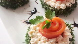 Бутерброд со сливочно-рыбным кремом