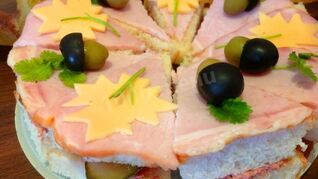 Бутербродный торт