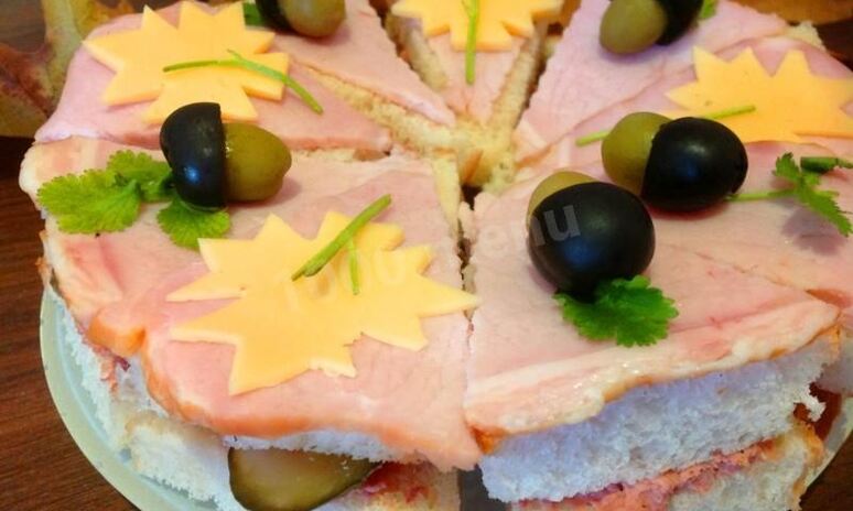 Рецепт бутербродный торт