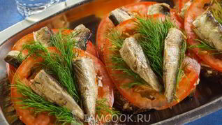 Бутерброды Балтийский моряк со шпротами