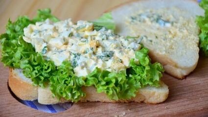 бутерброды для пикника сэндвич с яичным салатом