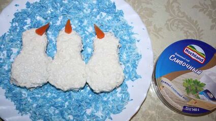 бутерброды поющие снеговики в шарфиках