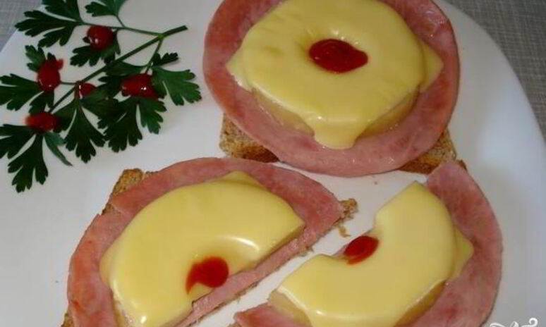 Рецепт бутерброды с ананасом