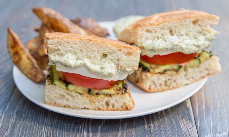 Рецепт бутерброды с кабачком и помидором