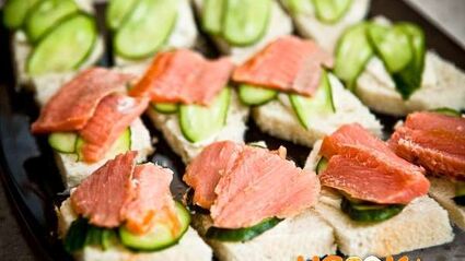 бутерброды с красной рыбой