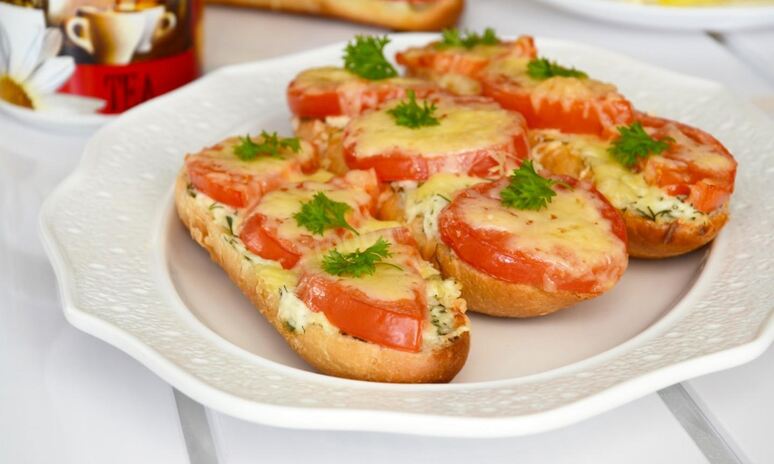 Рецепт бутерброды с помидорами и сыром в духовке