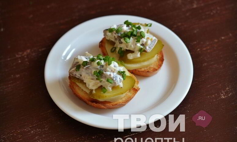 Рецепт бутерброды с селедкой