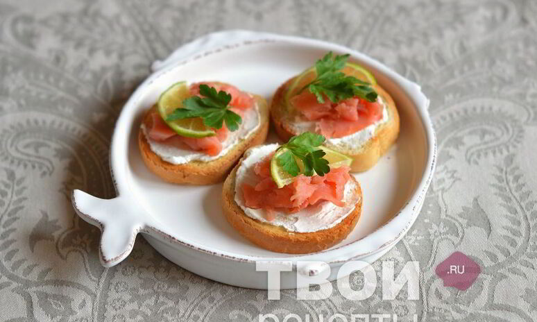 Рецепт бутерброды с семгой