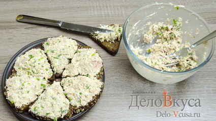 бутерброды с тунцом, яйцом и зеленым луком