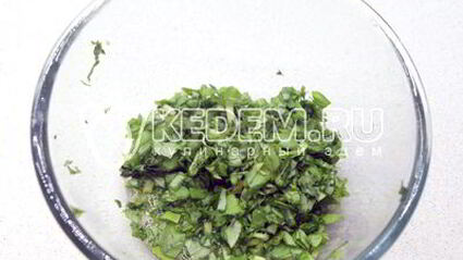 бутерброды с зеленью и творожным сыром