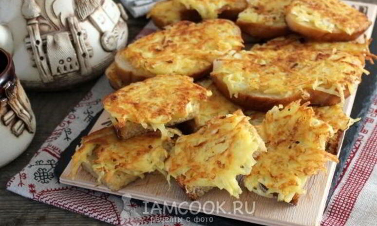 Рецепт горячие бутерброды с картошкой