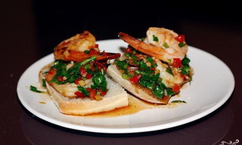 Рецепт острые бутерброды с креветками