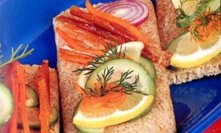 Рецепт острые бутерброды с семгой, лососем, форелью