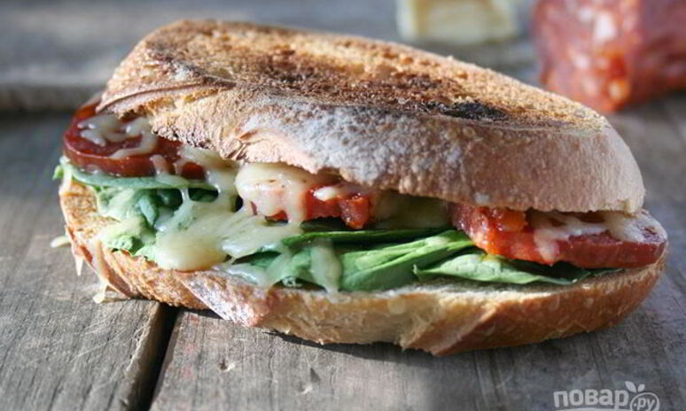 Рецепт улетные бутерброды с колбасой и сыром