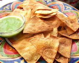 Чипсы начос в духовке