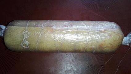 домашняя колбаса в свиной шкурке