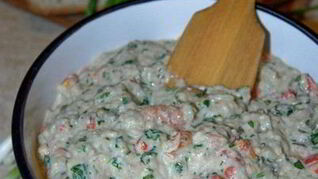 Баклажанная икра с тахиной