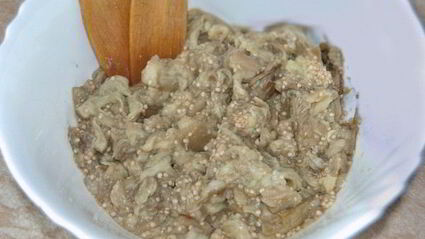 баклажанная икра с тахиной