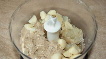 баклажанная икра с тахиной